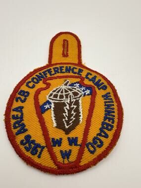 Vintage 1956 BSA Order of the Arrow Patch Area 2B Conference Camp Winnebago WWII